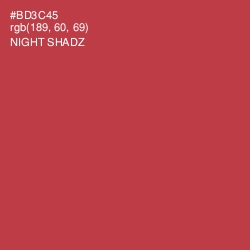 #BD3C45 - Night Shadz Color Image